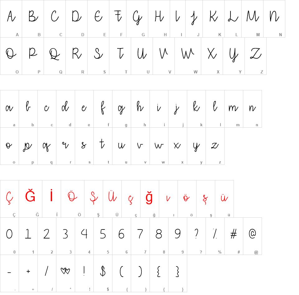 That I love you font